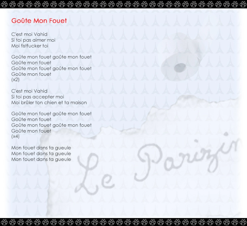 Pochette de l'opus Goûte Mon Fouet